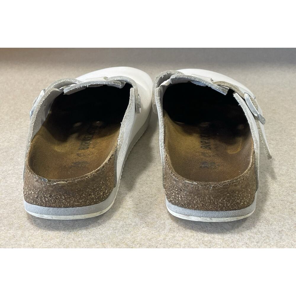 Birkenstock Boston Super Grip White Natural Leather Women’s Size 36/US 5-5.5 - Picture 3 of 14